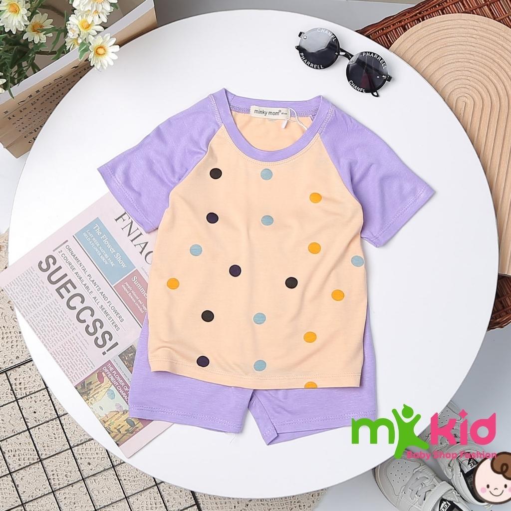 Bộ Cộc Tay Cho Bé FREE SHIP Bộ Minky Mom Cộc Tay Cho Bé Trai Bé Gái Chất Thun Lạnh siêu mềm mịn thoáng mát