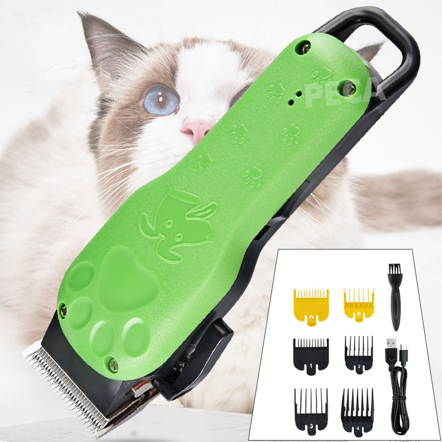 Tông đơ cắt tỉa cạo lông thú cưng Kemei KM-CW10 công suất mạnh 8W sạc nhanh USB phù hợp cạo lông chó mèo tại nhà kèm phụ kiện đầy đủ
