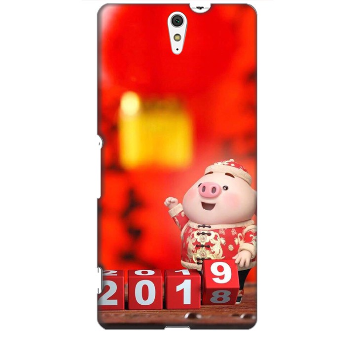 Ốp lưng dành cho điện thoại SONY C5 Heo Chúc Mừng Năm Mới