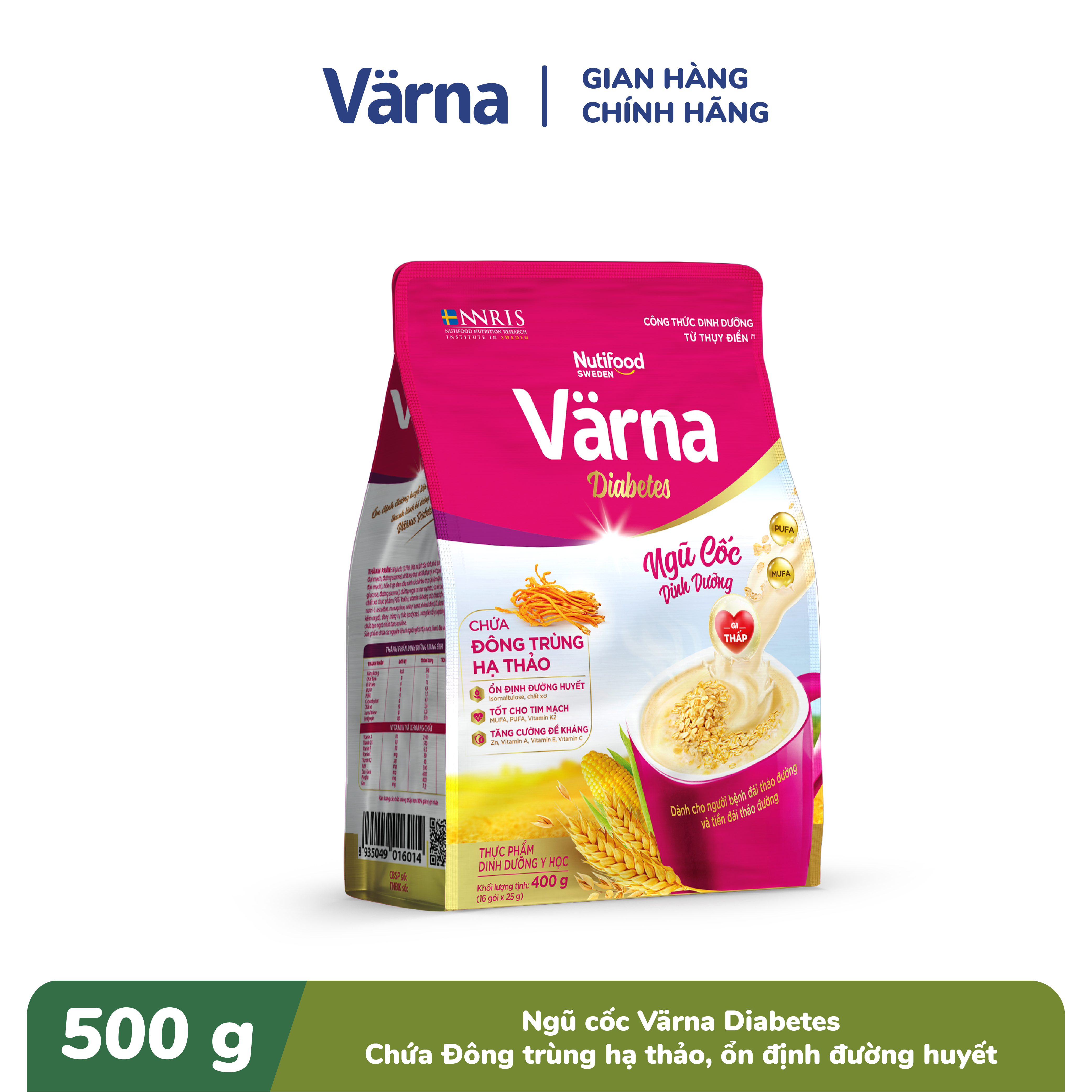Ngũ cốc dinh dưỡng Värna Diabetes túi 500g