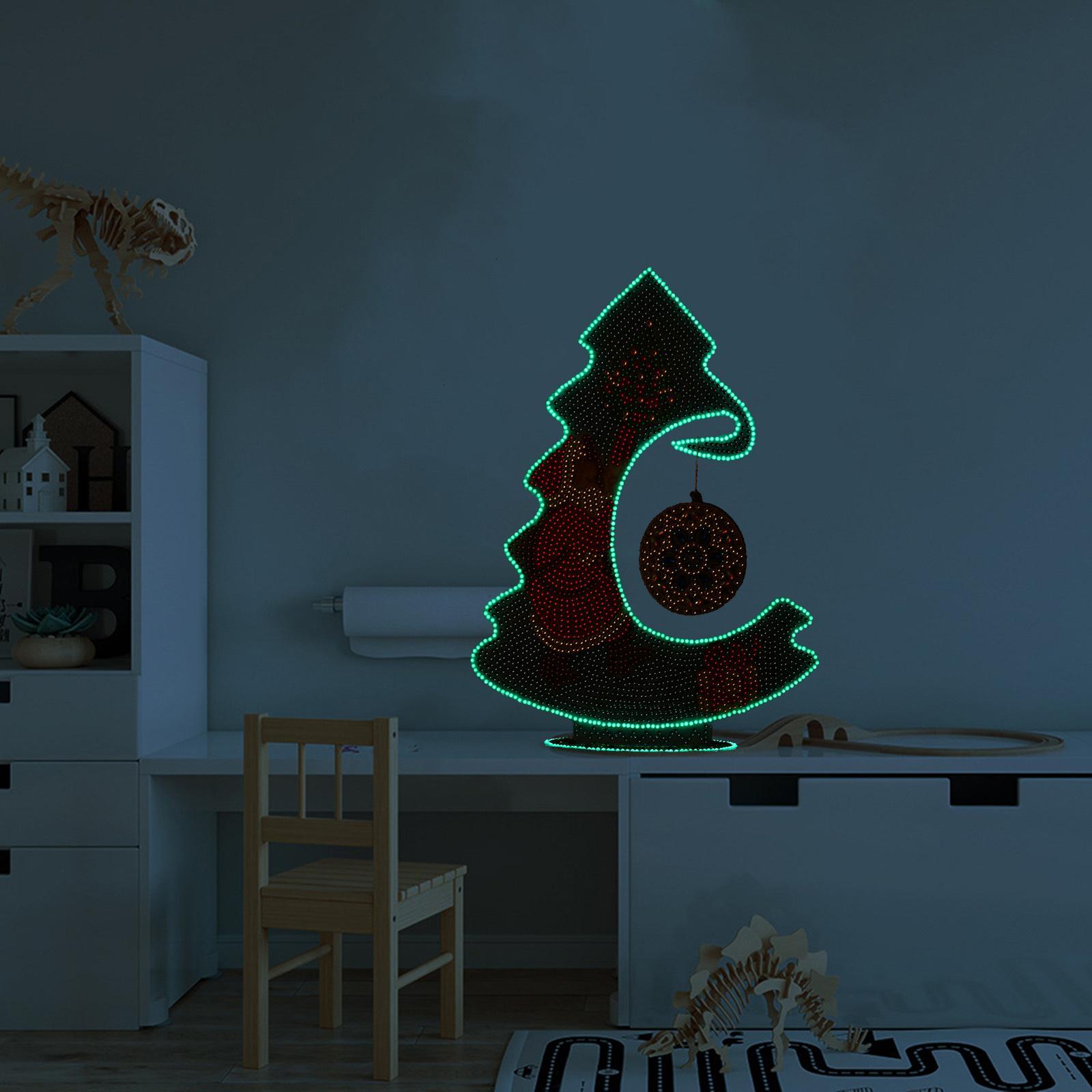 Christmas Tree Decor Rhinestones Ornament Mosaic Craft A