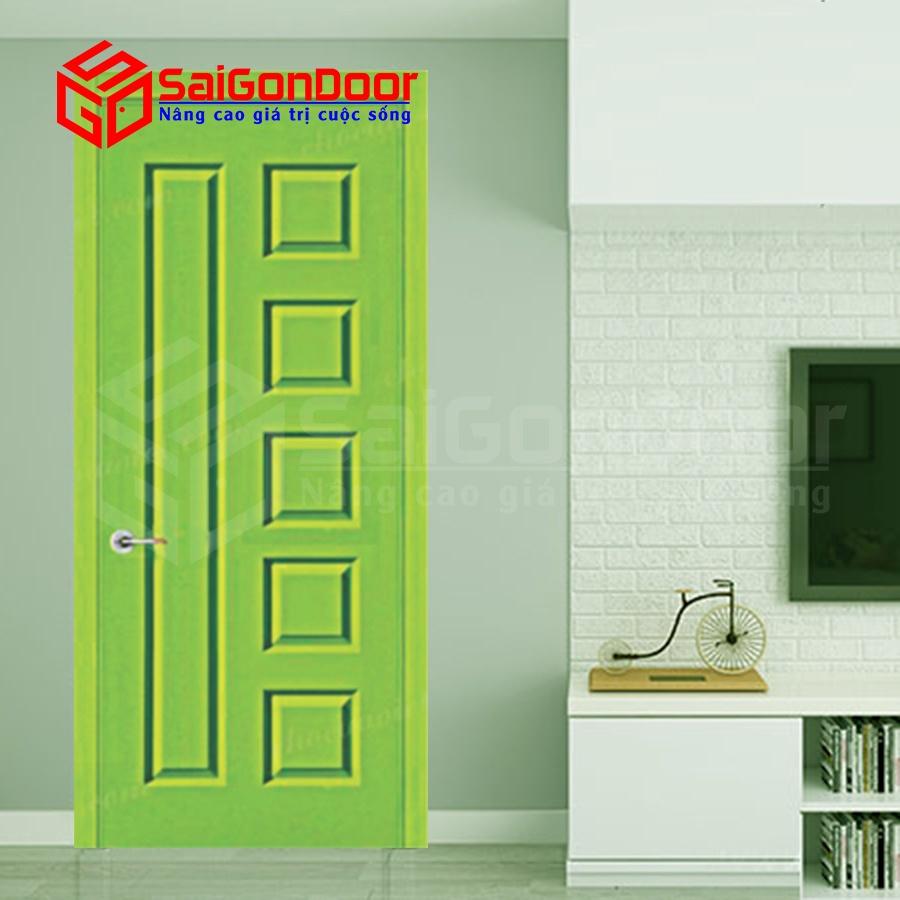 Cửa Gỗ HDF SGD.6B-C1 Hiện Đại, Cách Nhiệt, Cách Âm, Mẫu Mã Đẹp  - SAIGONDOOR