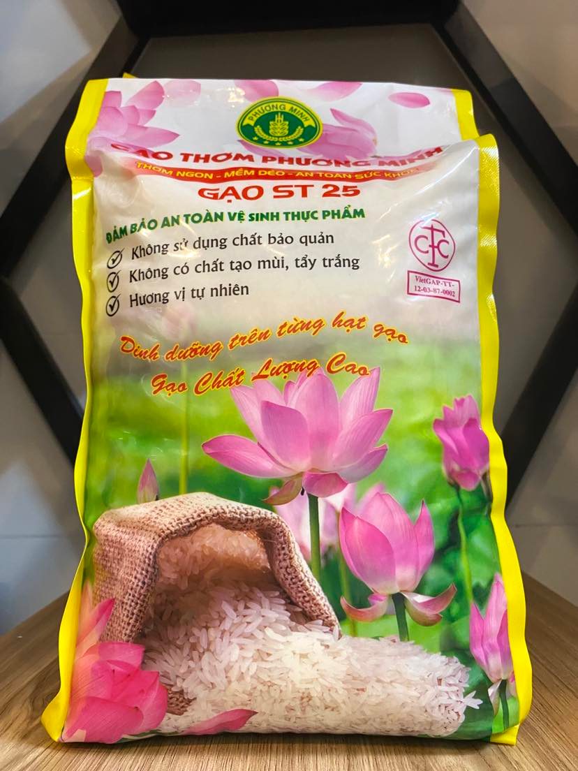 Gạo ST25 Phương Minh( Chứng nhận VietGAP) 5kg