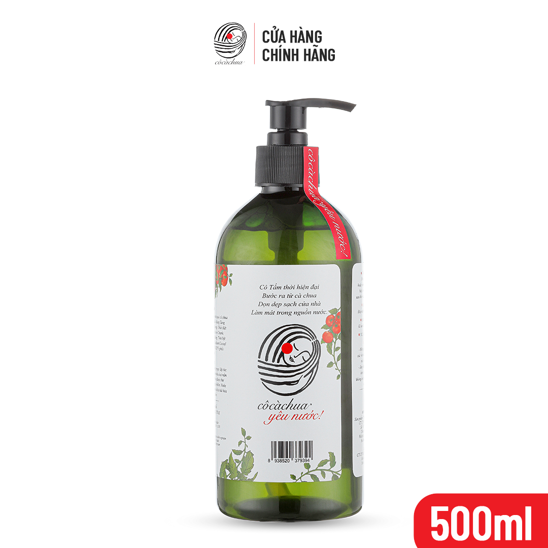 Nước Rửa Chén Sinh Học Cô Cà Chua Mới Toanh 500ml An Toàn Cho Bé Bảo Vệ Da Tay