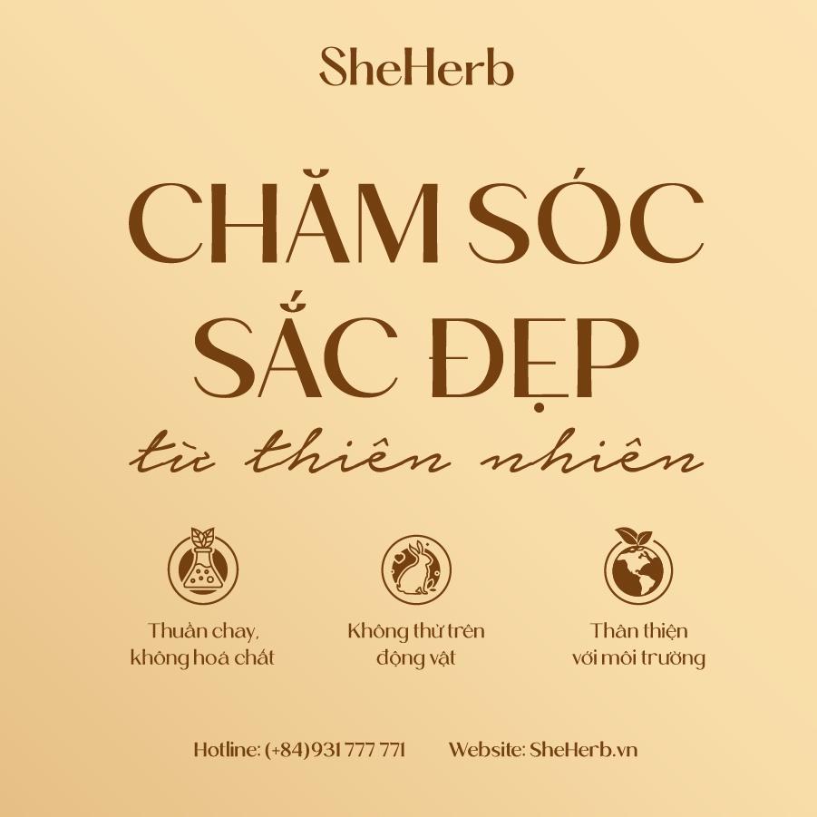 Combo Bộ 3 Sản Phẩm Chăm Sóc Tóc Toàn Diện Thuần Chay She Herb