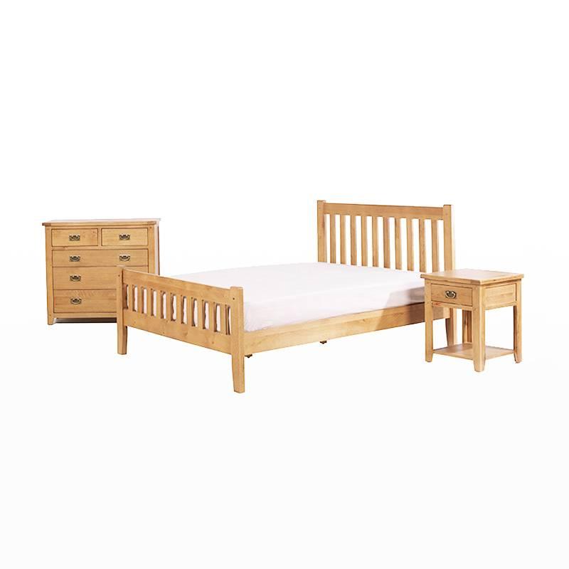 Tủ Đầu Giường Rustic 1 Hộc Gỗ Sồi IBIE