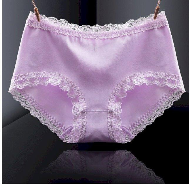 SET05 quần lót cotton pha 3 viền ren