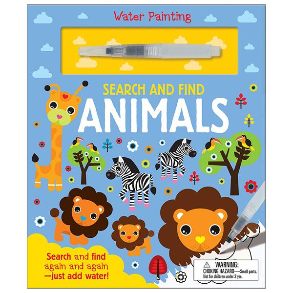 Sách ngoại văn: Search And Find Animals (Water Painting Search And Find)