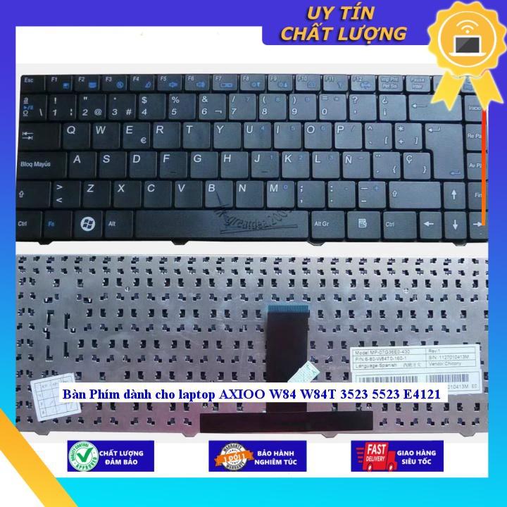 Bàn Phím dùng cho laptop AXIOO W84 W84T 3523 5523 E4121  - MÀU BẠC - Hàng Nhập Khẩu New Seal