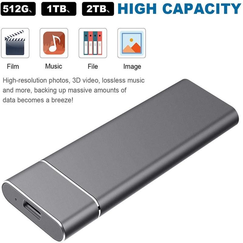 Ổ Cứng Ngoài SSD USB 3.1 Tốc Độ Cao Di Động Cho Máy Tính Để Bàn / Laptop 20TB 16TB 14TB 12TB 10TB 1TB 2TB