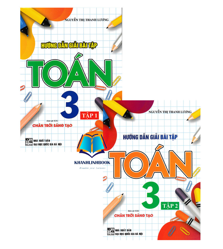 Sách - Combo Hướng Dẫn Giải Bài Tập Toán 3 - Tập 1 + 2
