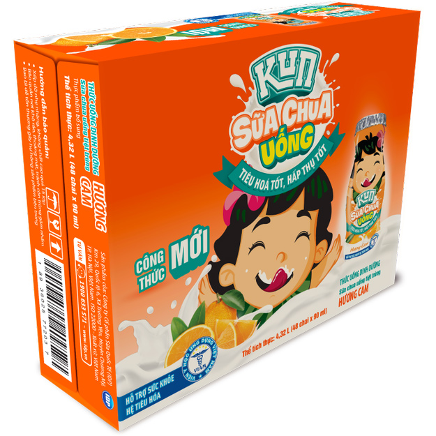 Thùng 48 Chai Sữa Chua Uống KUN K2 85ml/chai