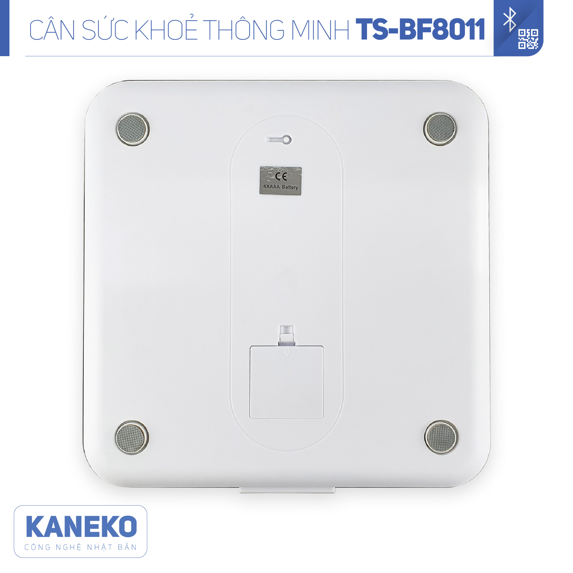 Cân sức khoẻ thông minh điện tử KANEKO TSBF8011,cân phân tích sức khoẻ điện tử,cân sức khoẻ dành cho gia đình,cân điện tử thông minh kết nối bluetooth,cân đo 12 chỉ số cơ thể