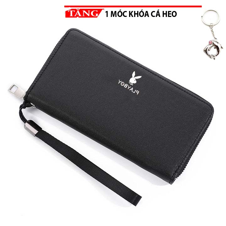 Ví nữ cầm tay mini Bảng dài Thỏ trắng kéo đơn GH5 Tặng móc khóa cá heo