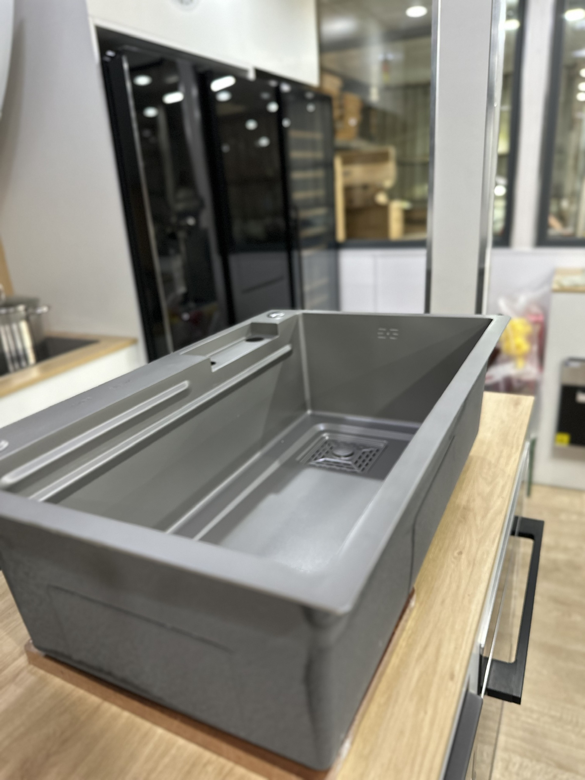 CHẬU RỬA INOX KAFF KF-UM7546B. Hàng Chính Hãng