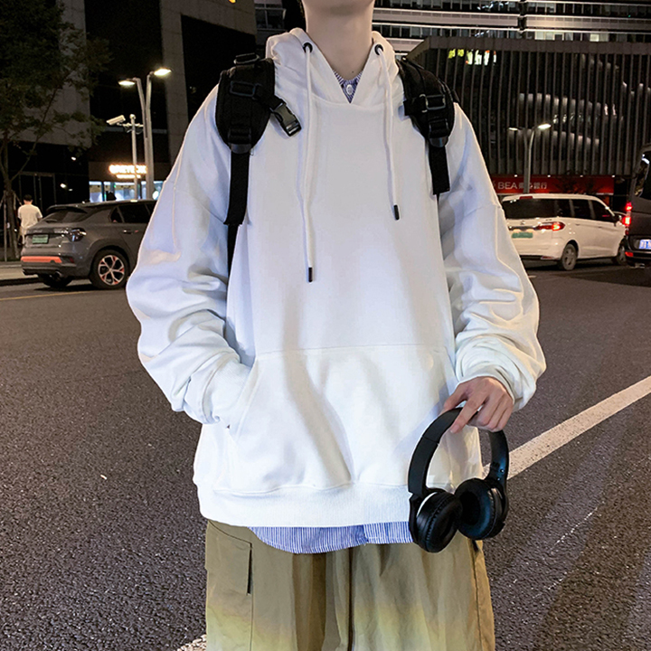 Áo Hoodie Nỉ Bông Trơn MonsterX Form Rộng 5 màu