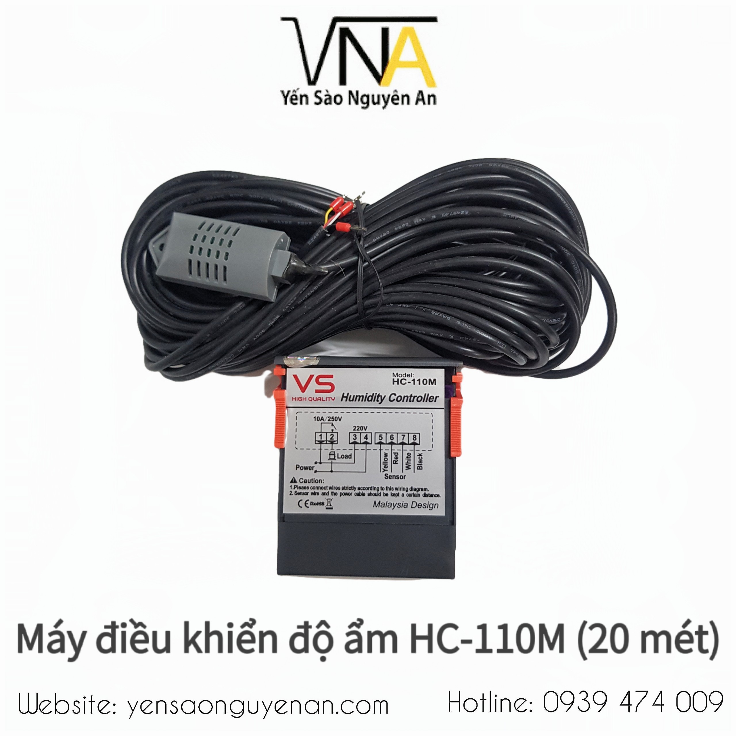 Thiết bị đo và điều khiển ẩm độ cho nhà yến HC-110M