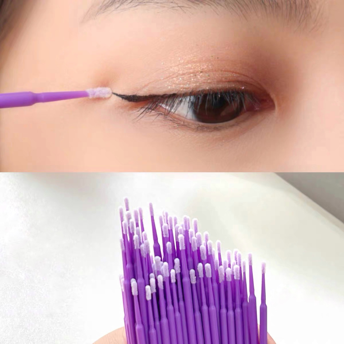 Bộ 100 Tăm Bông Makeup Chuyên Nghiệp GECOMO