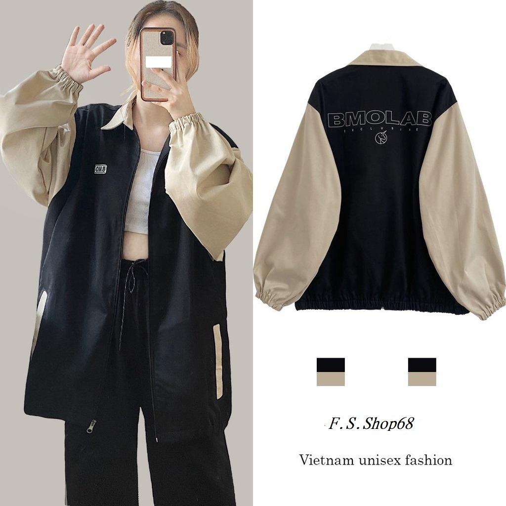 Áo Khoác Bomber BMO LAB Jacket Form Rộng Vải Kaki Dày Dặn Ulzzang Unisex