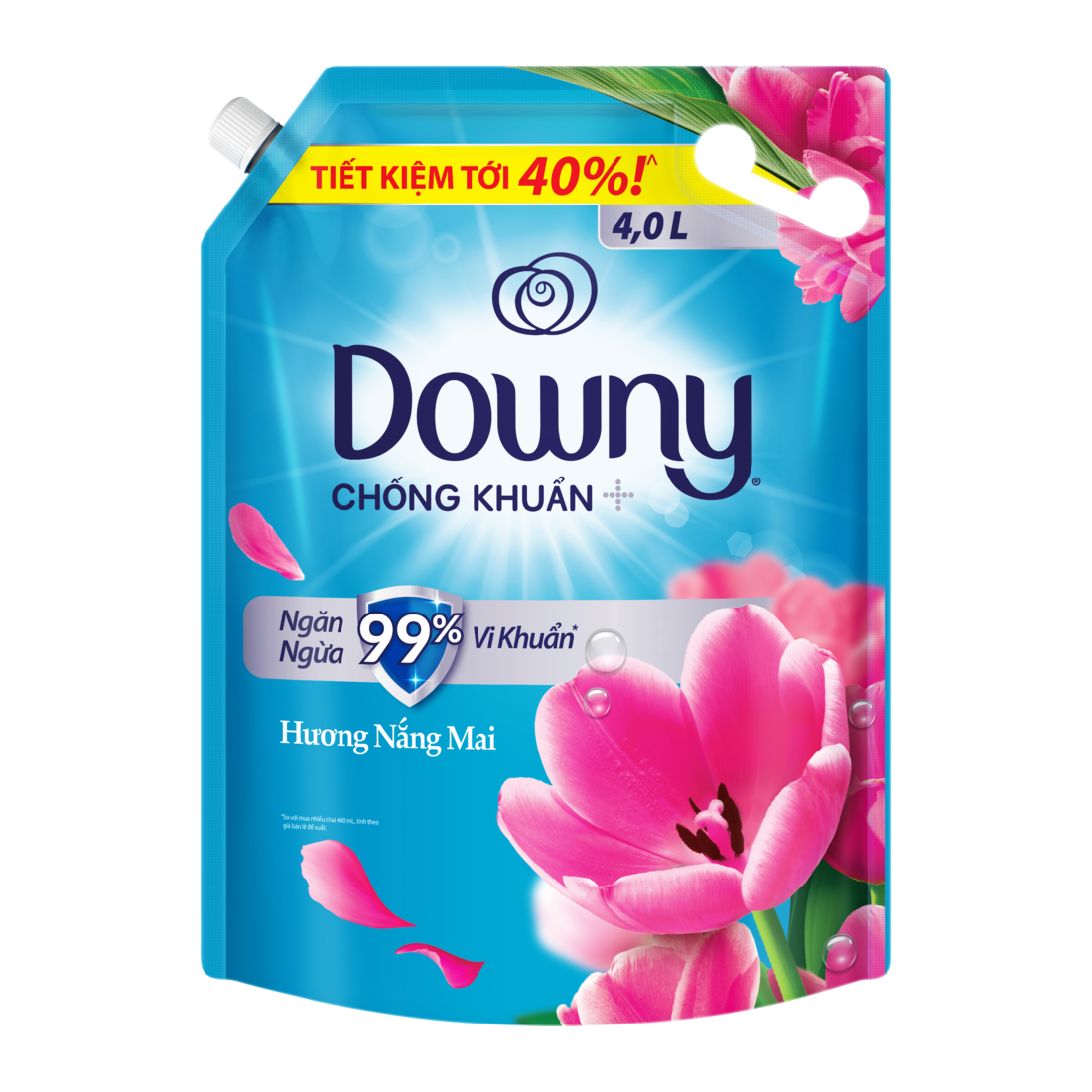 Nước Xả vải DOWNY Hương Nước Nắng Mai Túi 4L