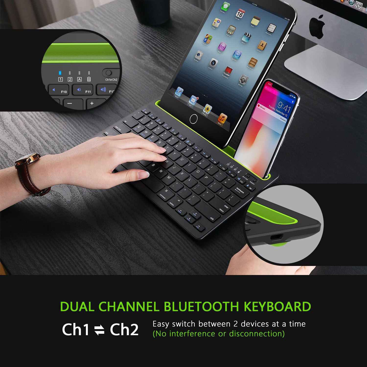 Bàn Phím Bluetooth Không Dây BK230 Kết Nối Với Điện Thoại