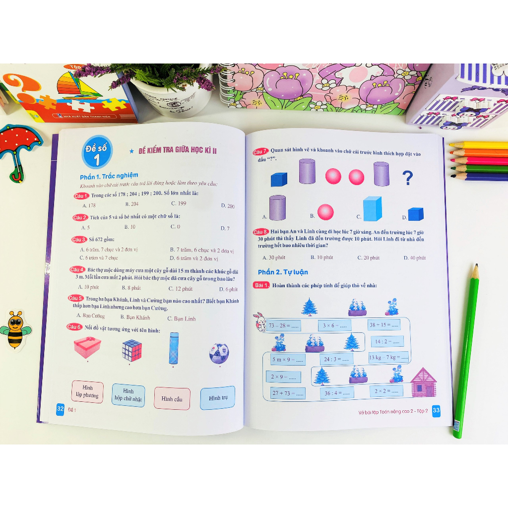 Sách - Vở Bài Tập Toán Nâng Cao 2  - Theo chương trình GDPT mới