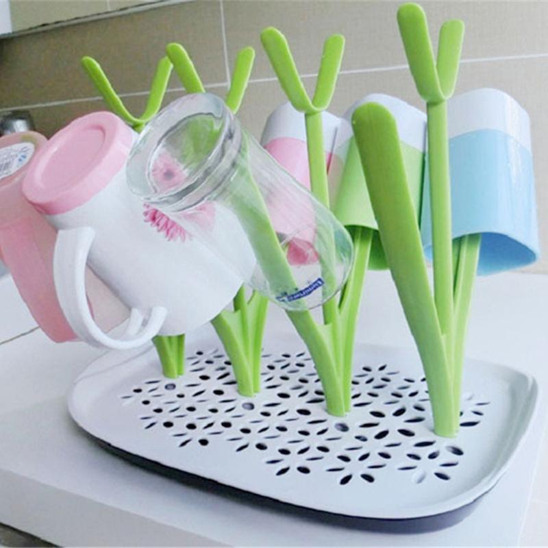 Bình Khô Giá Để Bình Sữa Thoát Sấy Giá Đỡ Xanh Trắng Cho Bé Vệ Sinh Máy Sấy Điện Lưu Trữ Phơi