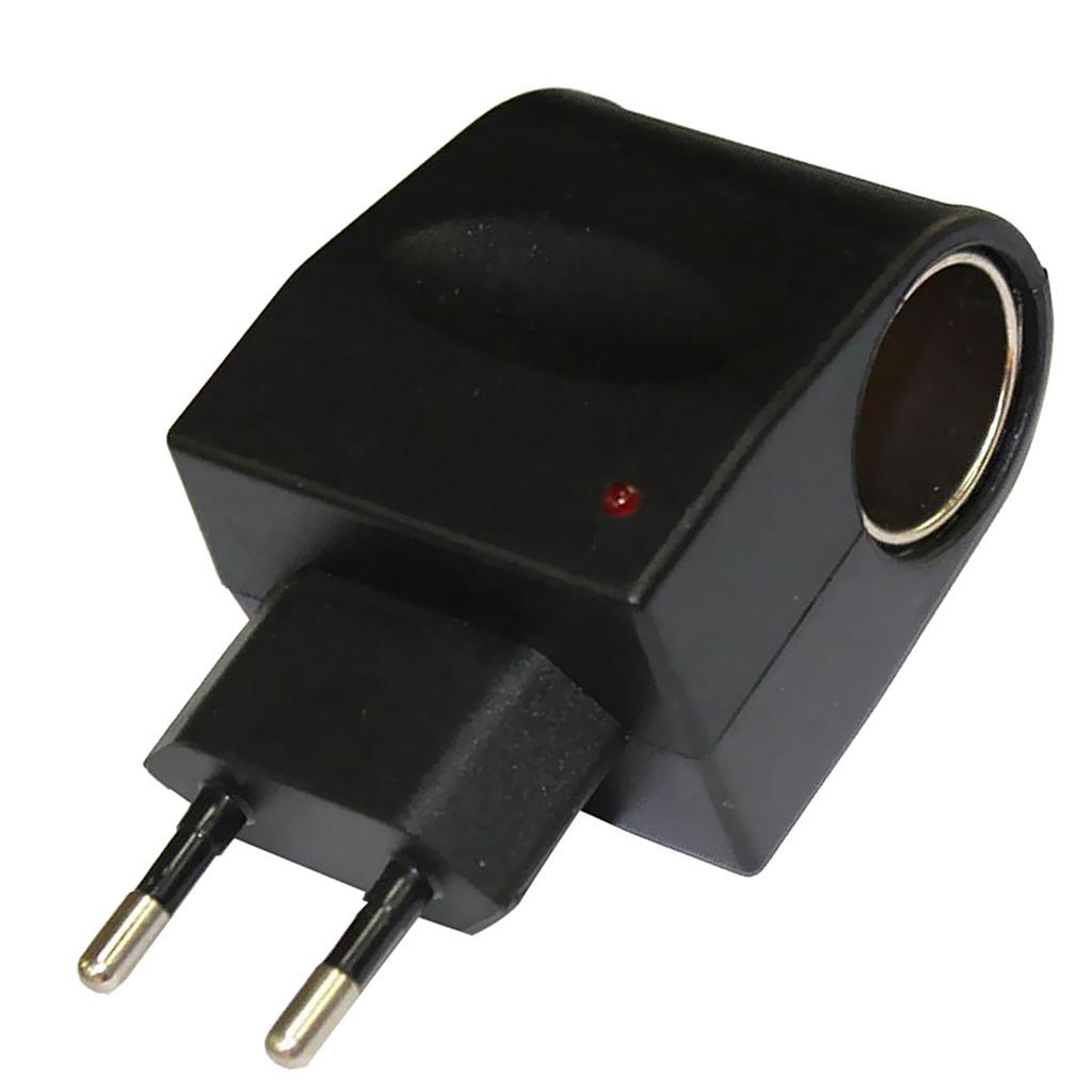 EU Plug 110V-220V AC Power to 12V DC Car Cigarette Lighter Converter Adapter