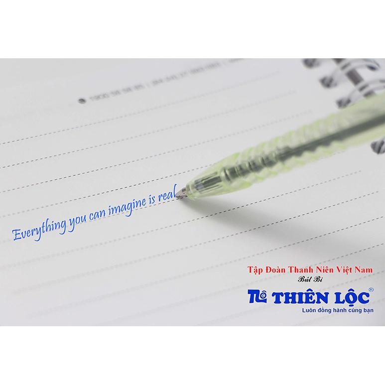 Bút Bi Thiên Lộc TL-027 Ngòi 0.5mm (Xanh / Đỏ / Đen)