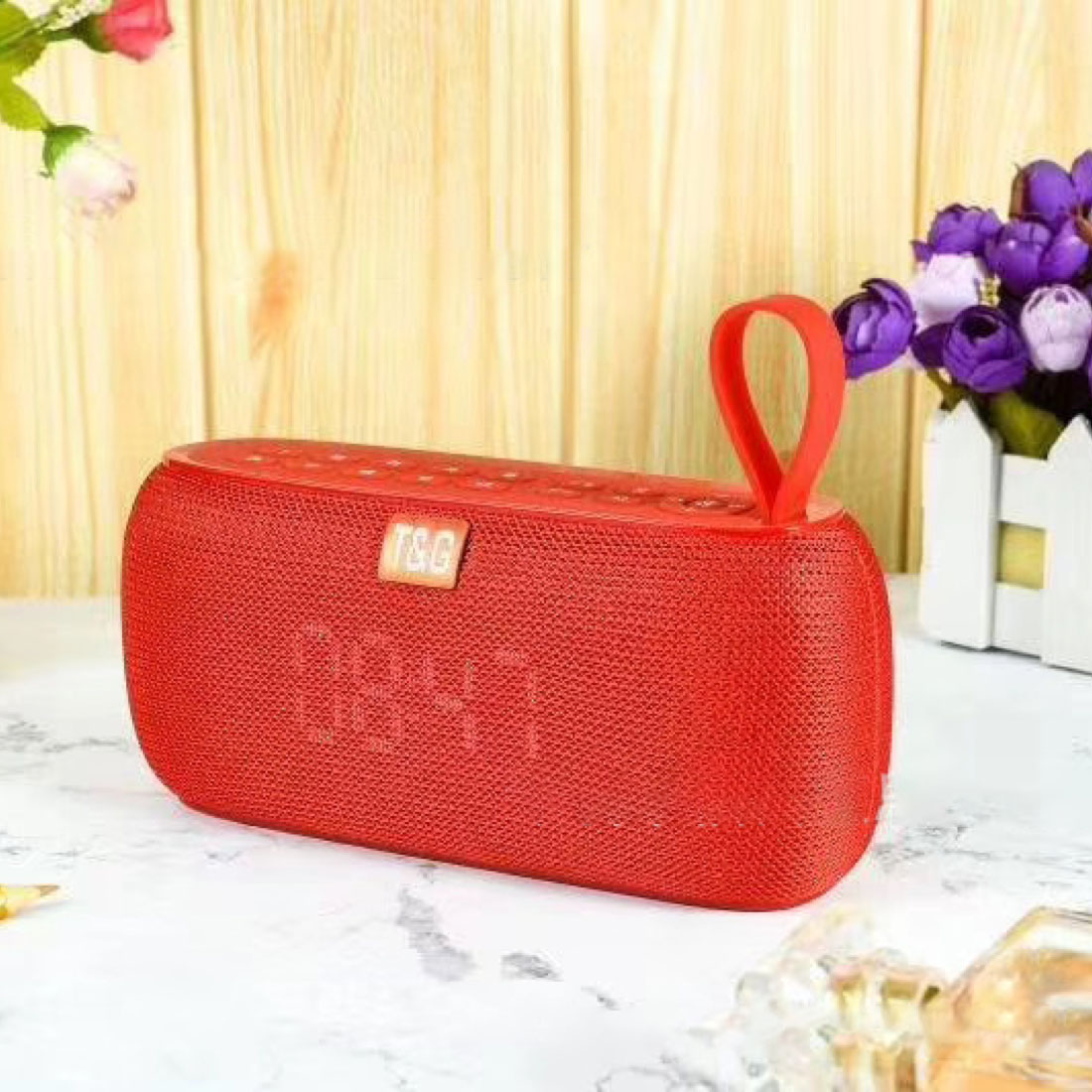 Loa bluetooth để bàn TG177, mặt đồng hồ hiển thị giờ, báo thức, đài FM (màu ngẫu nhiên)