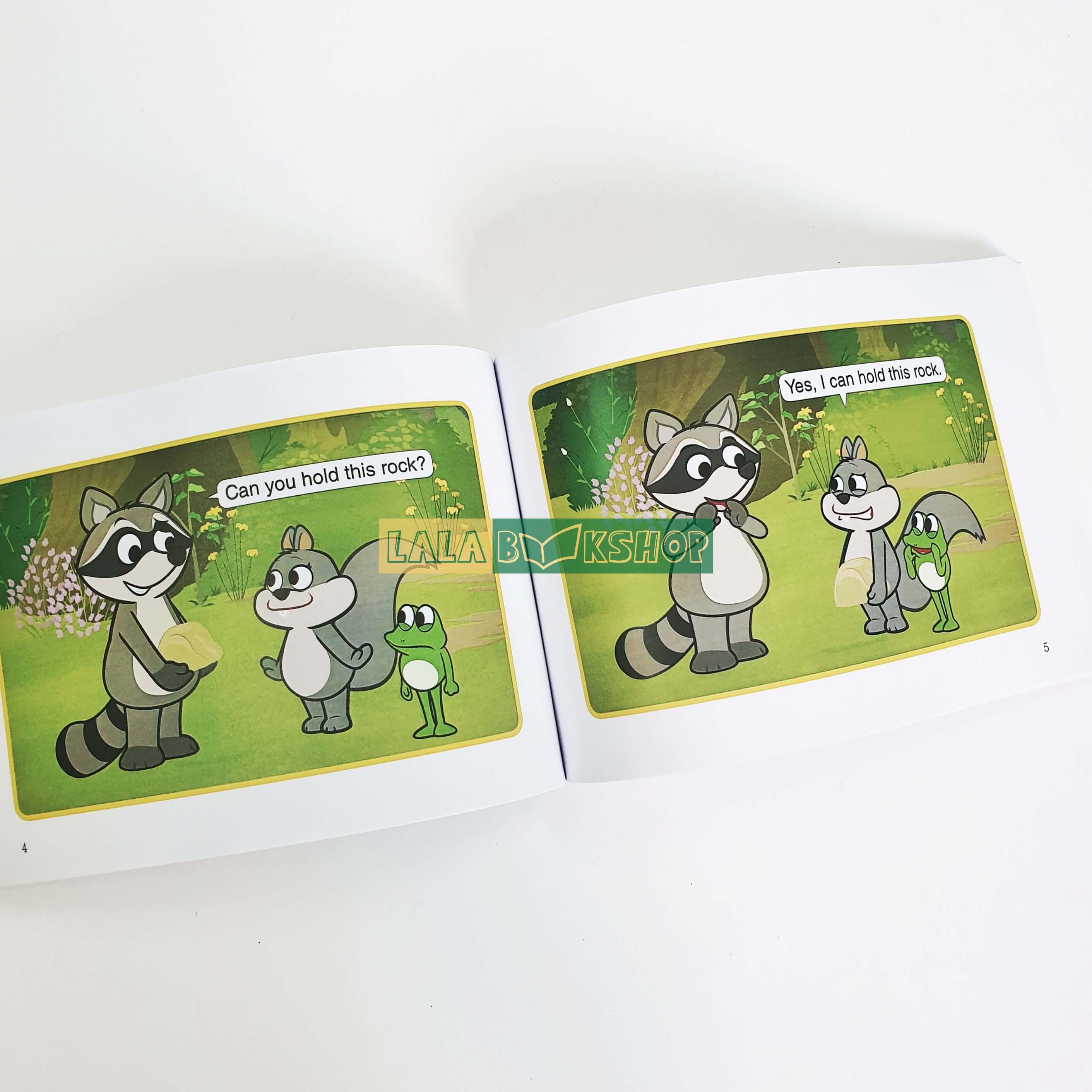 Flash card - The big green forest (Little fox) tặng file nghe