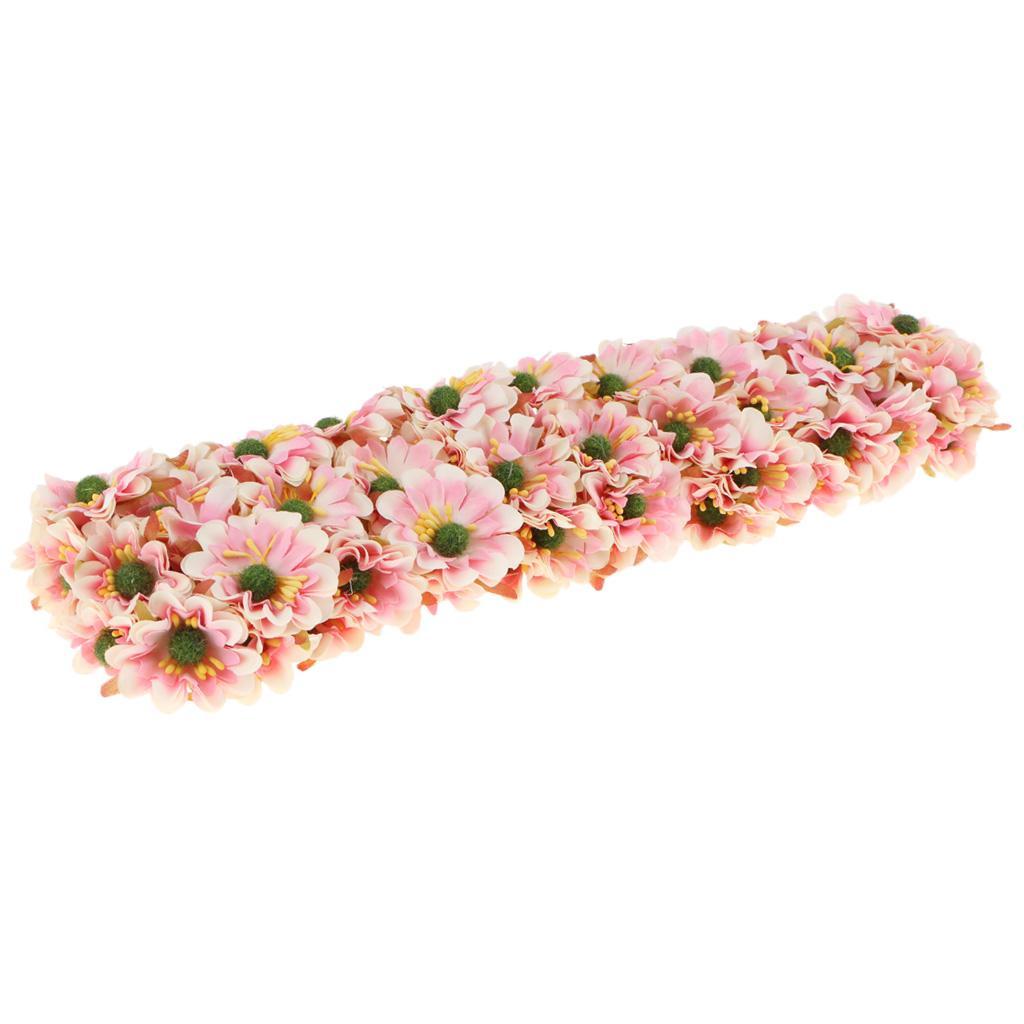 2X Artificial 60-Head Cherry Blossoms Silk Flower Bouquet Home Decor Pink
