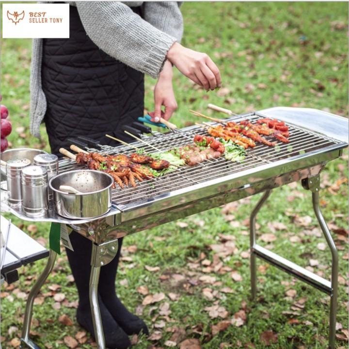 Lò nướng than INOX BBQ STARK dã ngoại cao cấp