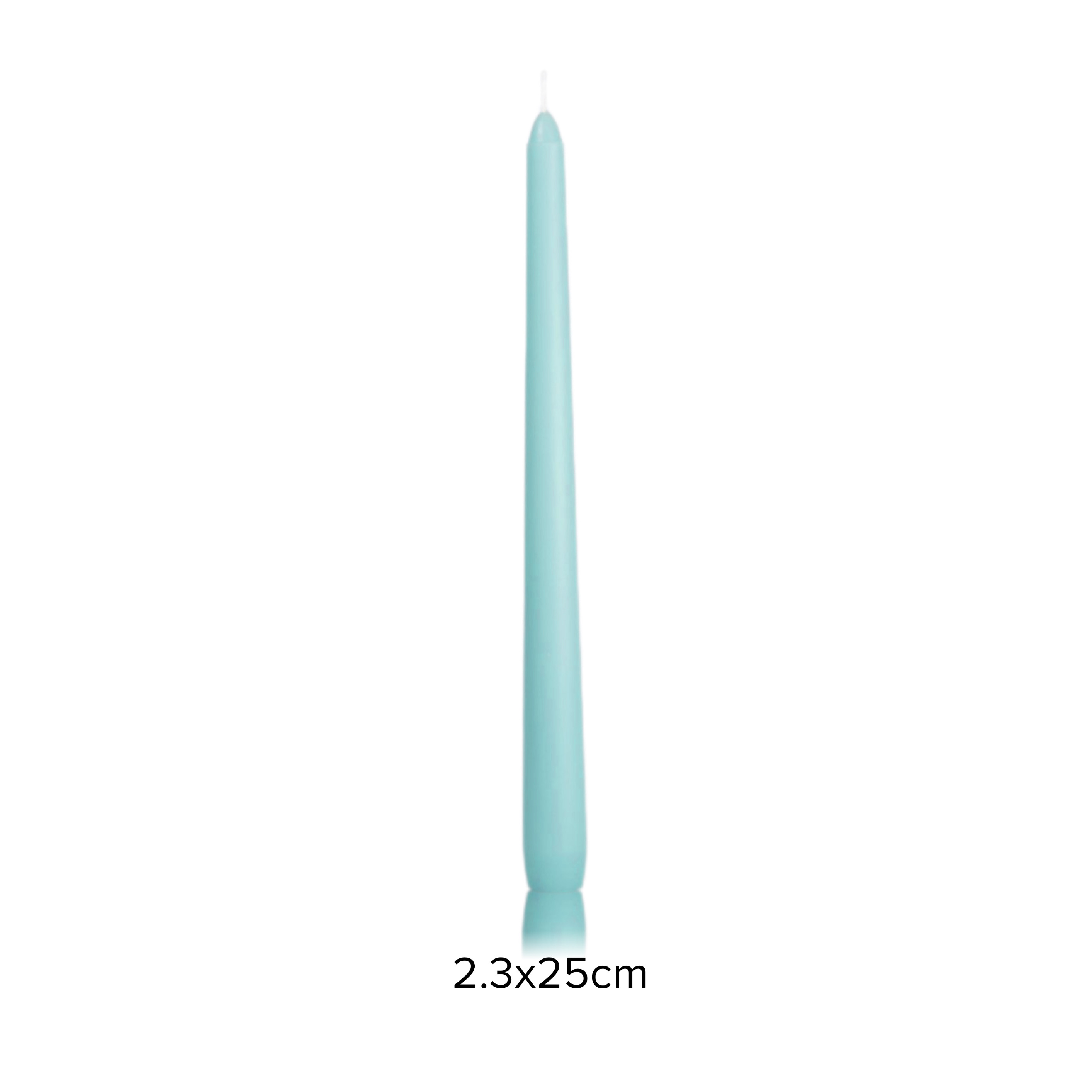 [Hộp 6 nến] Nến thơm taper Eden Candle FTRAMART EDC2331 (Xanh ngọc), cao 25 cm, phù hợp tất cả các chân nến theo tiêu chuẩn nến taper