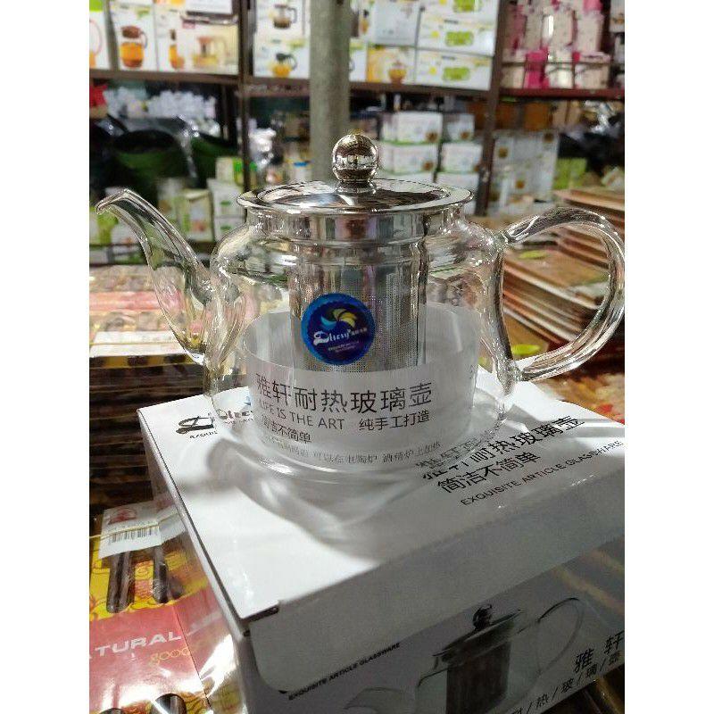 Ấm pha trà thủy tinh ,lõi lọc inox 304 đủ cỡ