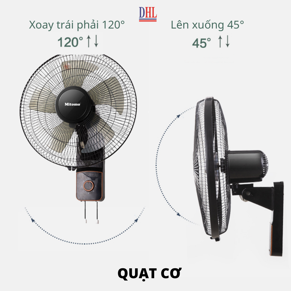 Quạt treo tường Mitomo FTT-60HE hàng chính hãng