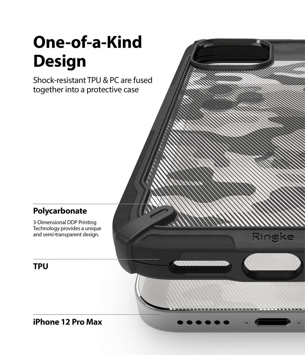 Ốp lưng chống sốc Ringke Fusion X dành cho iPhone 12 Pro Max - Hàng nhập khẩu Korean