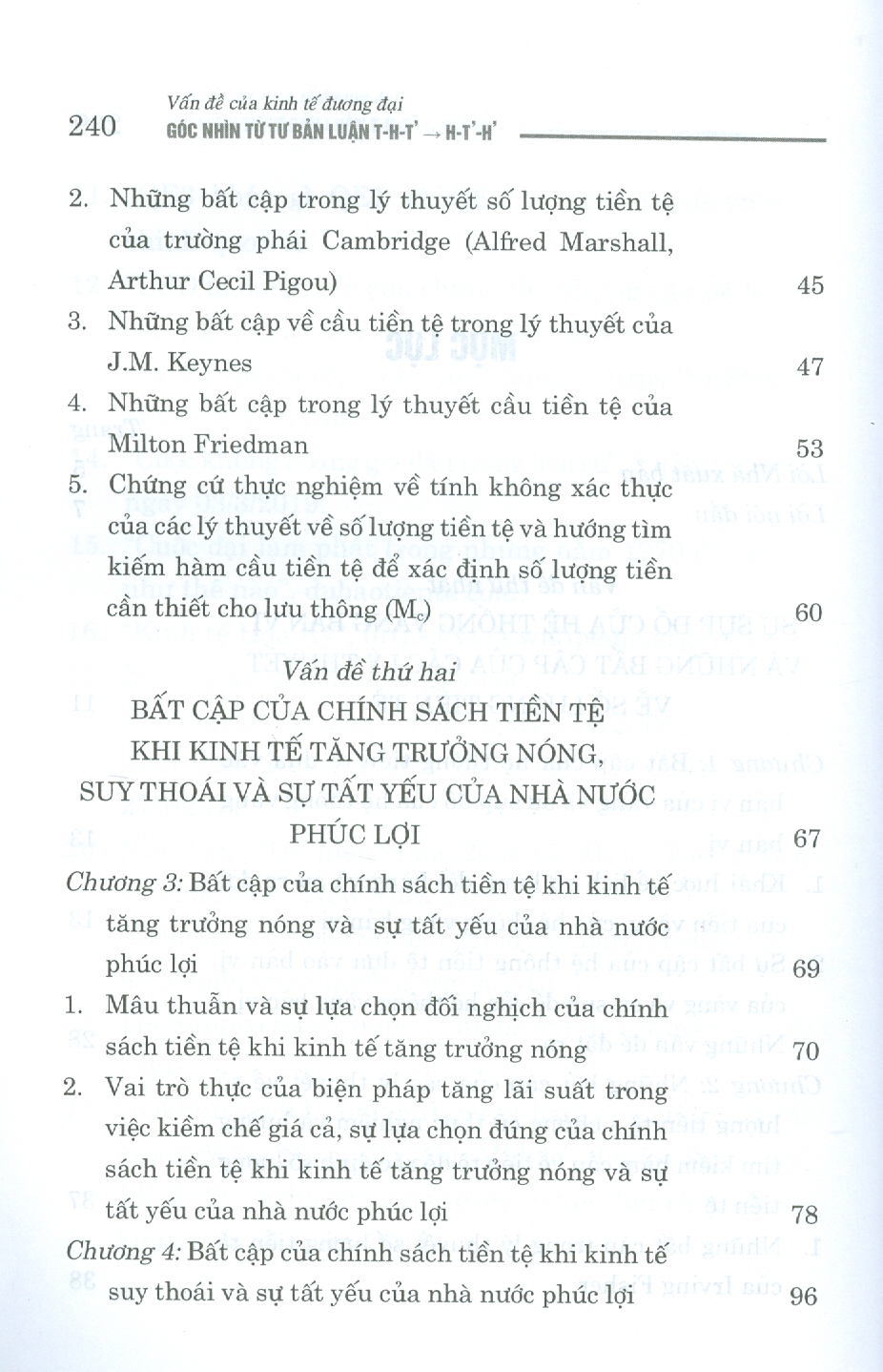 Vấn Đề Của Kinh Tế Đương Đại Góc Nhìn Từ TƯ BẢN LUẬN T - H - T' =&gt; H - T' - H' (Sách chuyên khảo)