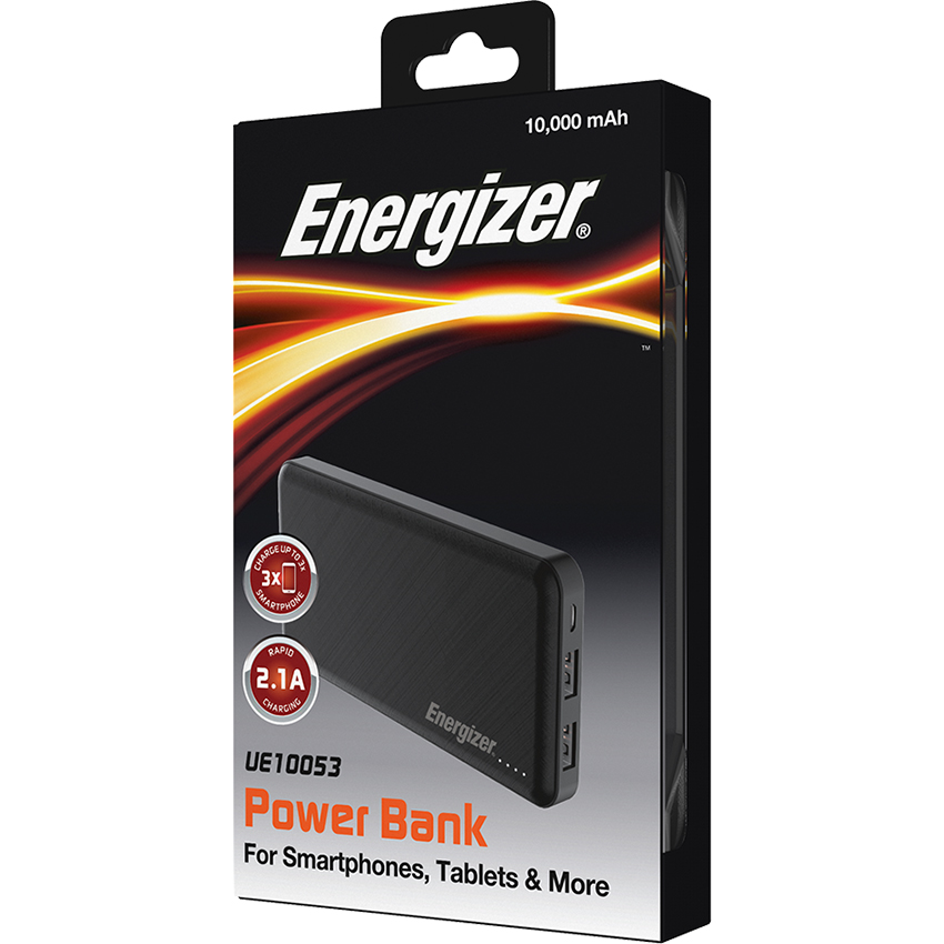 Pin sạc dự phòng Energizer 10000mAh 3.7V UE10053BK - Hàng chính hãng