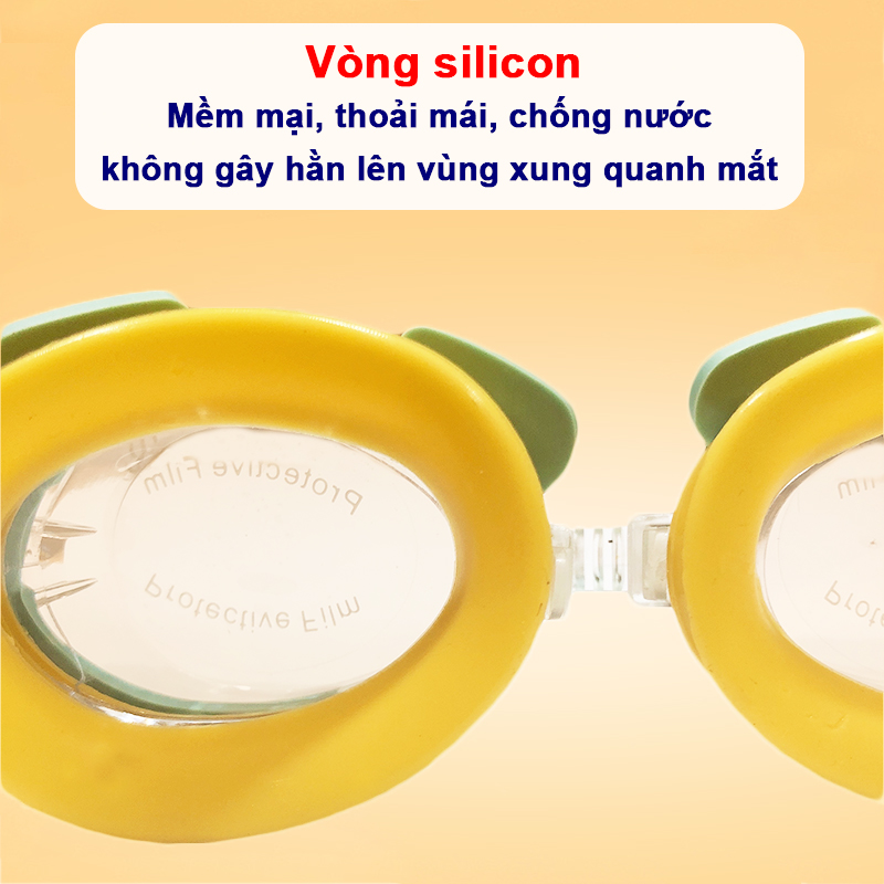 Kính bơi hình thú cho bé 4-10 tuổi BBShine, Kính bơi trẻ em ngộ nghĩnh chống thấm nước cao cấp – KB007