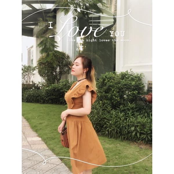 VÁY NÂU CÁNH TIÊN XOÈ BỒNG