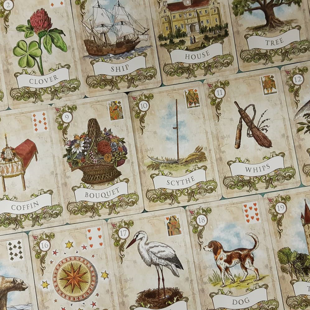 Bộ Bài Old Style Lenormand 38 Lá Bài Bài Tiên Tri Theo Phong Cách Cổ