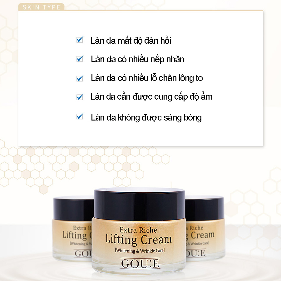 Kem dưỡng trắng nâng cơ Goue Extra Riche Lifting Cream