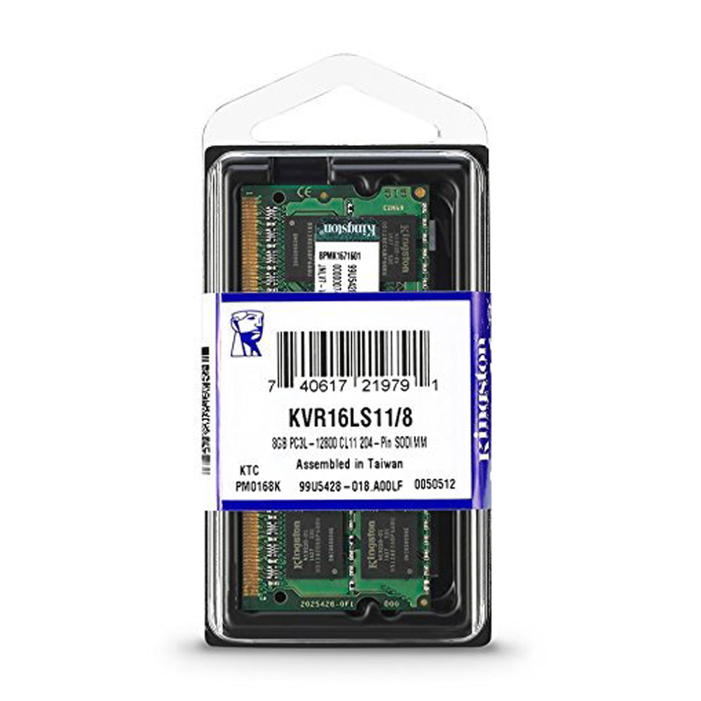 Ram laptop Kingston DDR3L 8GB (1x8GB) Bus 1600Mhz SODIMM KVR16LS11/8 - Hàng Chính Hãng