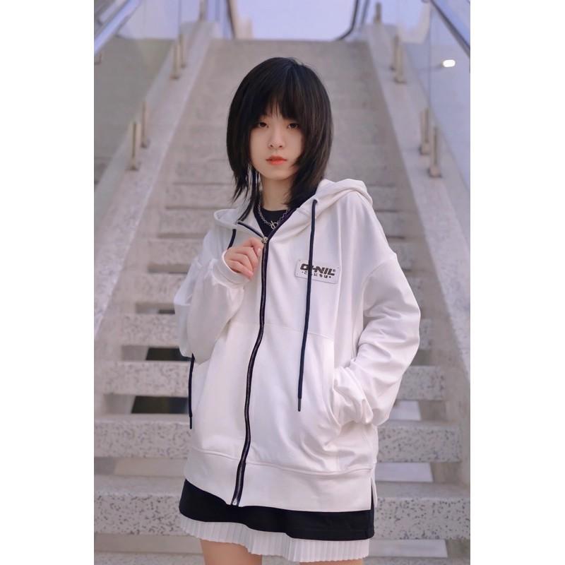 Áo Khoác Hoodie chi tiết inox ko rĩ OhNil
