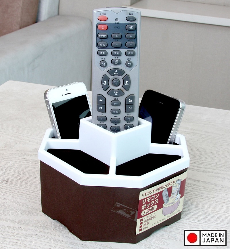 Hộp Tròn Đựng Remote, Điện Thoại Tiện Dụng - Nội Địa Nhật Bản