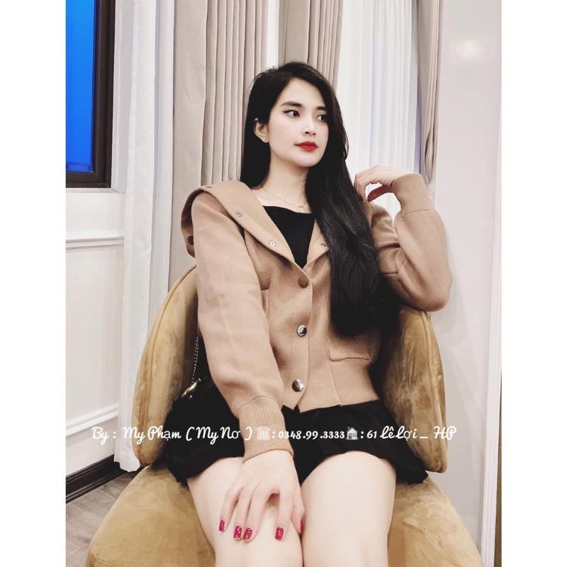 ÁO DẠ KHUY NỮ CÓ MŨ