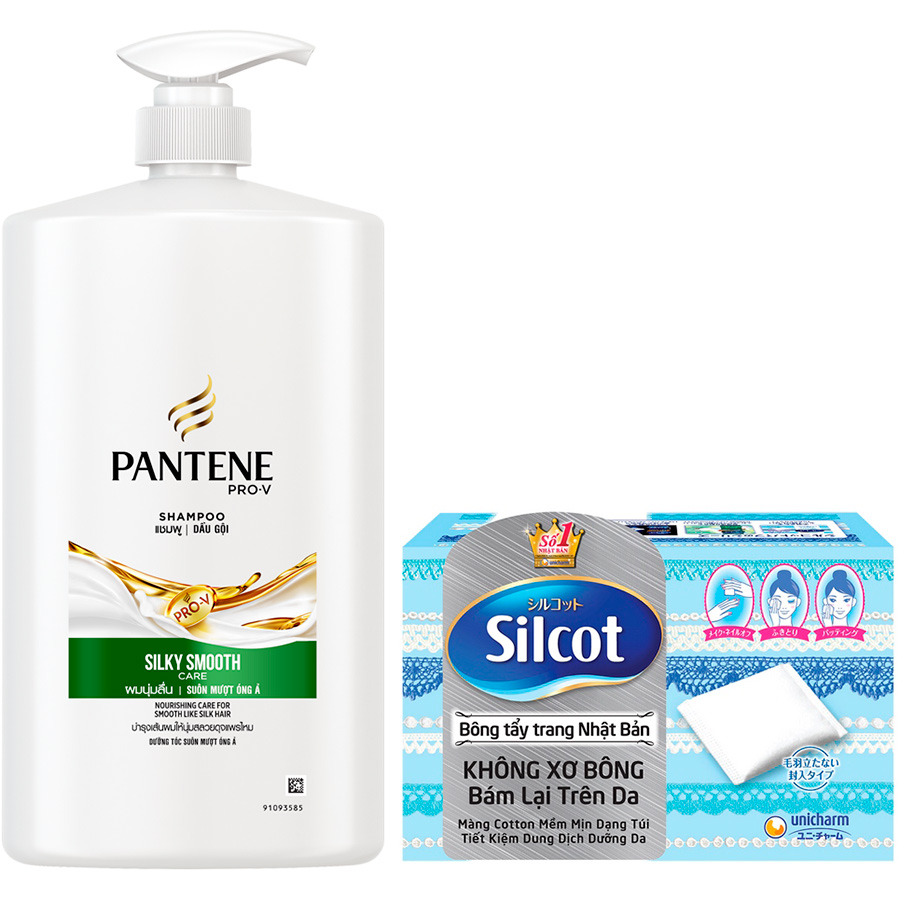 [Tặng Hộp Bông Tẩy Trang Cao Cấp] Dầu Gội Pantene Mượt Mà Óng Ả Chai 1800ML