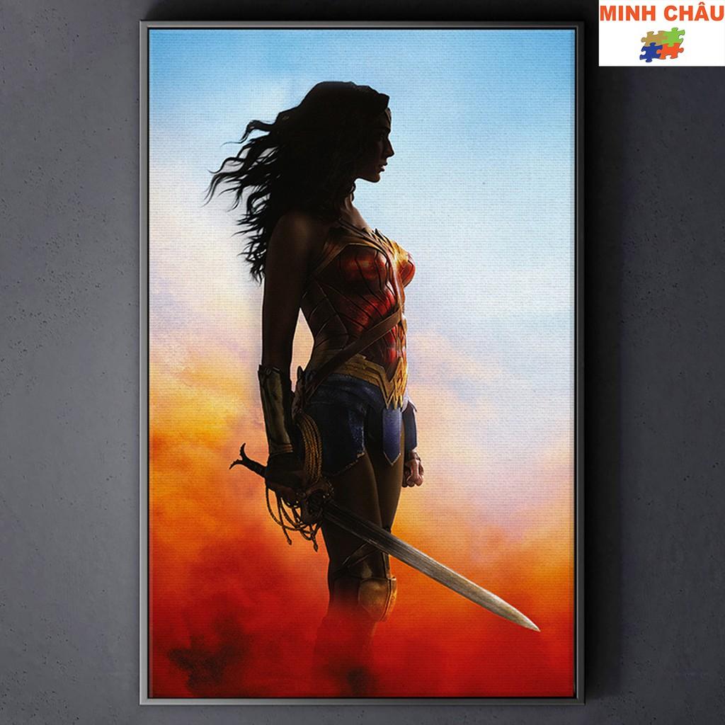 Tranh Canvas | Tranh treo tường trang trí SIÊU ANH HÙNG - WONDER WOMEN 1