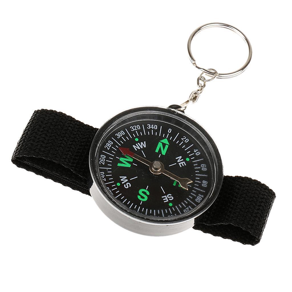 Multifunction Wrist Compass Outdoor Camping Survival Strap Band Bracelet